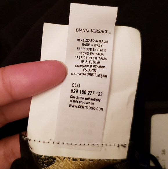 Versace Beachwear Womens Black CoverUp with Crystal Collared - Picture 6 of 6